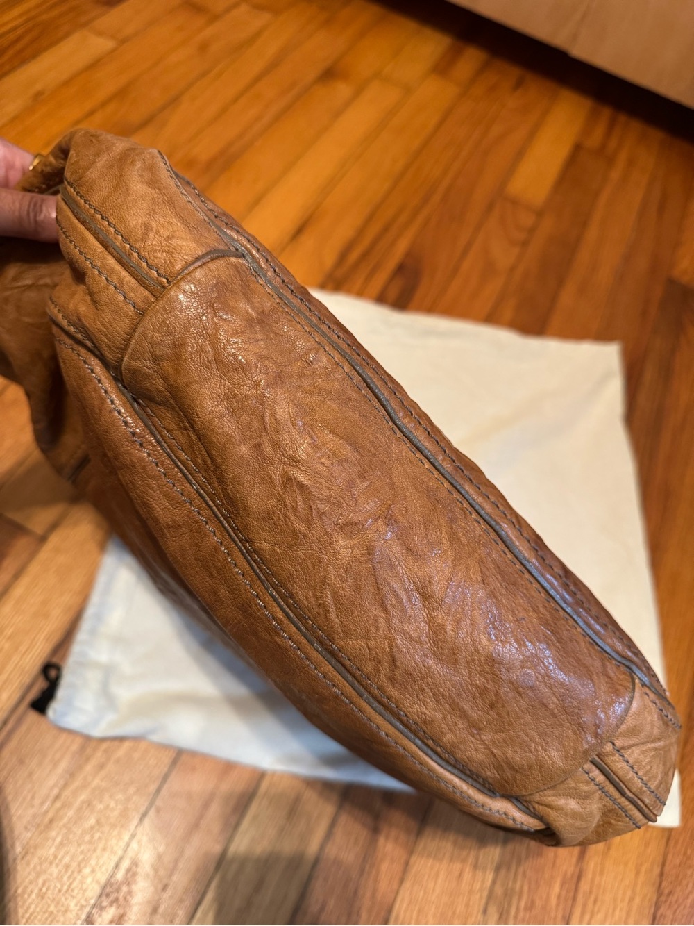Givenchy Cognac Brown Leather Hobo Bag - Picture 12 of 13